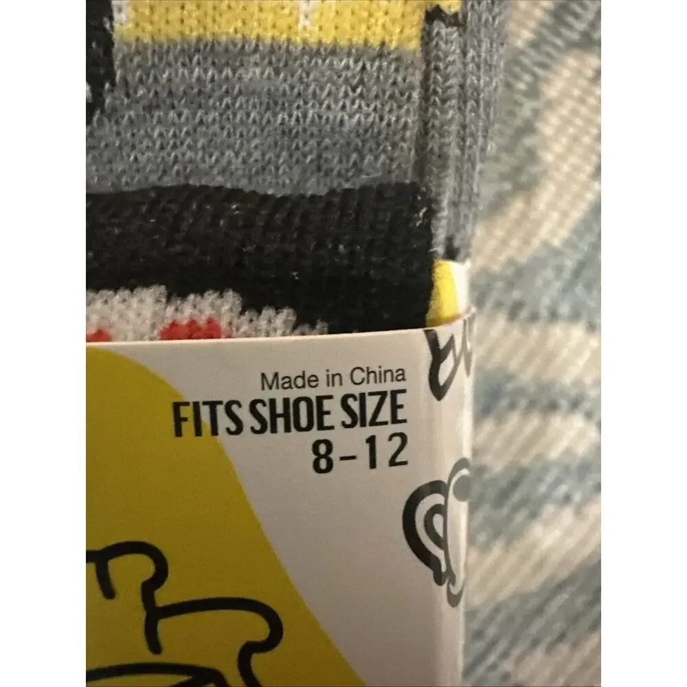 NEW Friends The TV Series Themed Casual CREW SOCKS 6-Pairs Men's Shoe Size‎ 8-12